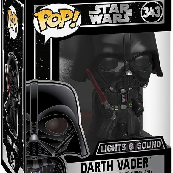 Funko POP Bobble Star Wars: Darth Vader Electronic Lights and Sounds #343 - Picture 6 of 9
